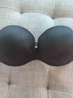 Strapless Black Bra Warners 36d